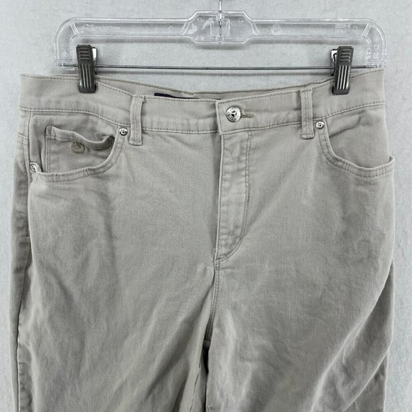 Gloria Vanderbilt Jeans W Sz 10 Gray Amanda High-Rise Stretch Denim Medium Wash - Picture 6 of 10